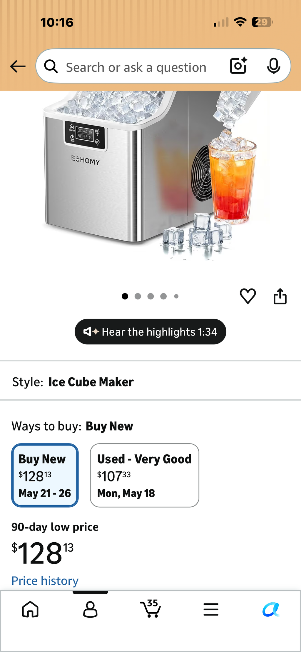 Counter Top Ice Maker